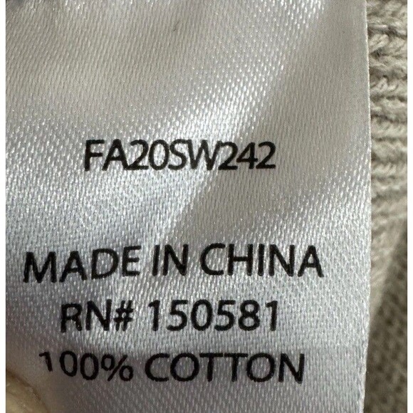 EUC Flag & Anthem Men's L Sweater Oatmeal Heather Quarter-Zip Pullover BOHEMIAN - Picture 3 of 5